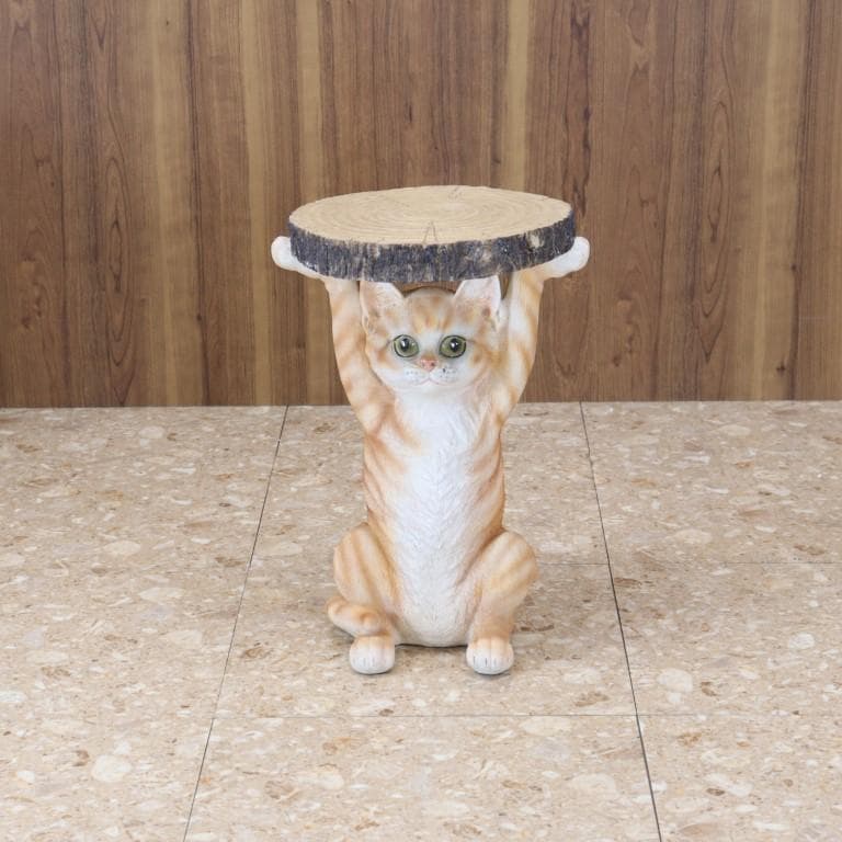 サイドテーブル マンチカン ネコ おしゃれ アニマル 動物 ソファ横 ポップ