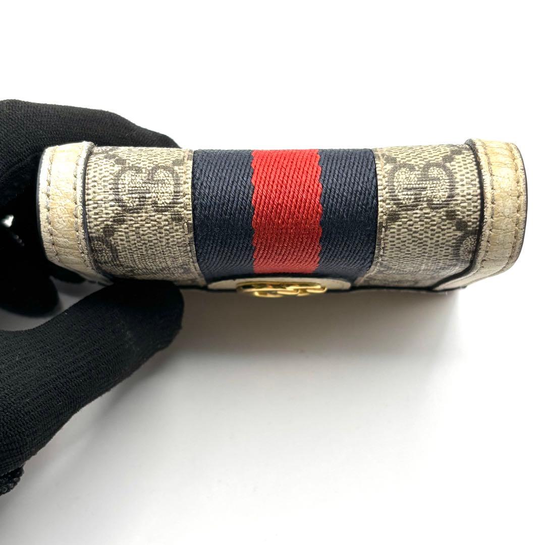 グッチ 折り財布 オフィディア マーモント シェリーライン GGスプリーム