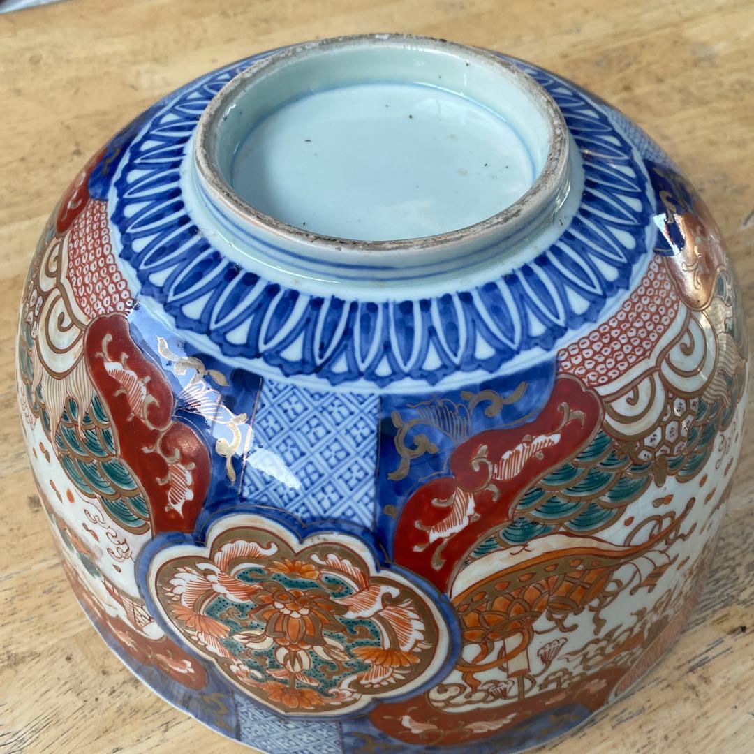 古伊万里 金彩　色絵大鉢　直径32cmＸ高さ15.5cm