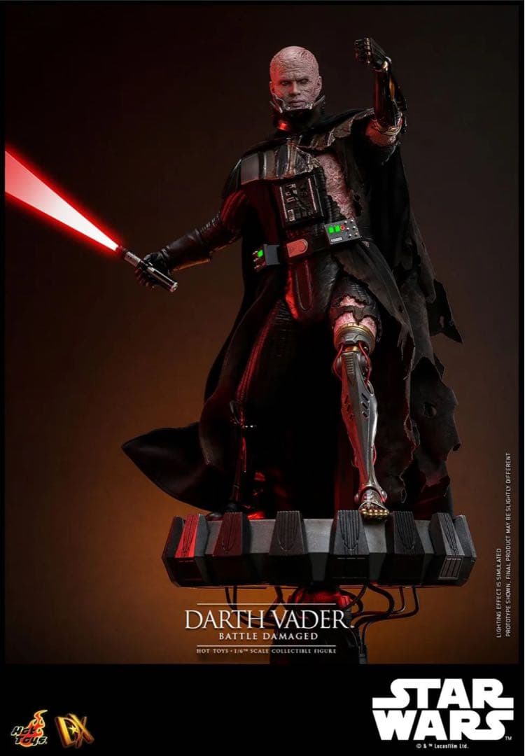 ホットトイズ 1/6スケールフィギュア ダース・ベイダー（バトルダメージDX44