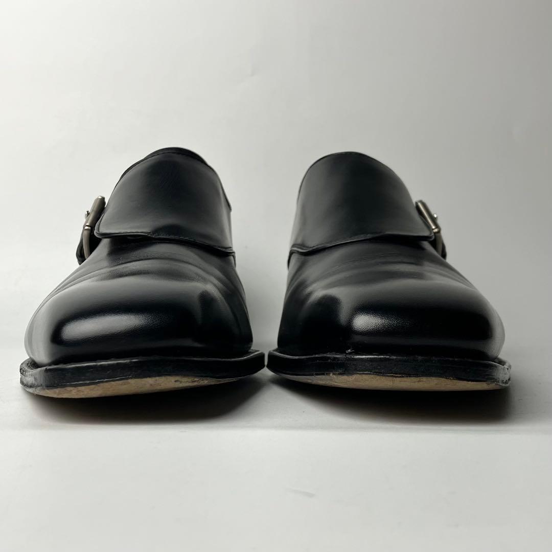 【美品】フェラガモ　最高位レーベル　トラメッザ　モンクストラップ　黒　9 2E