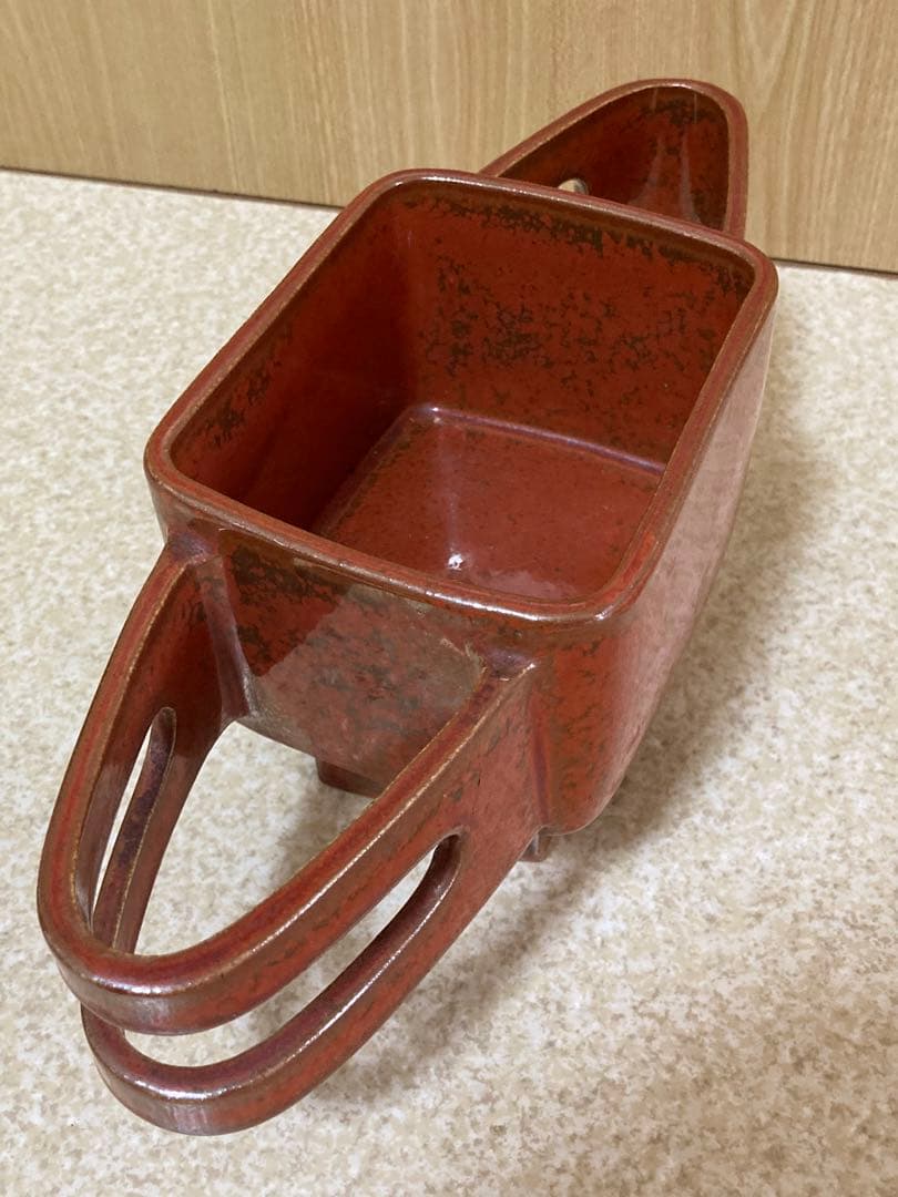 瓷器  置物　アンティーク　铭刻有り