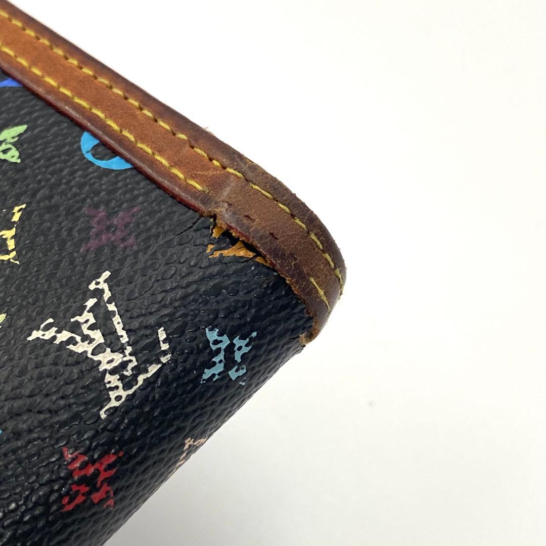 ルイヴィトン モノグラム マルチカラー ポルトフォイユ ヴィエノワ ブラック