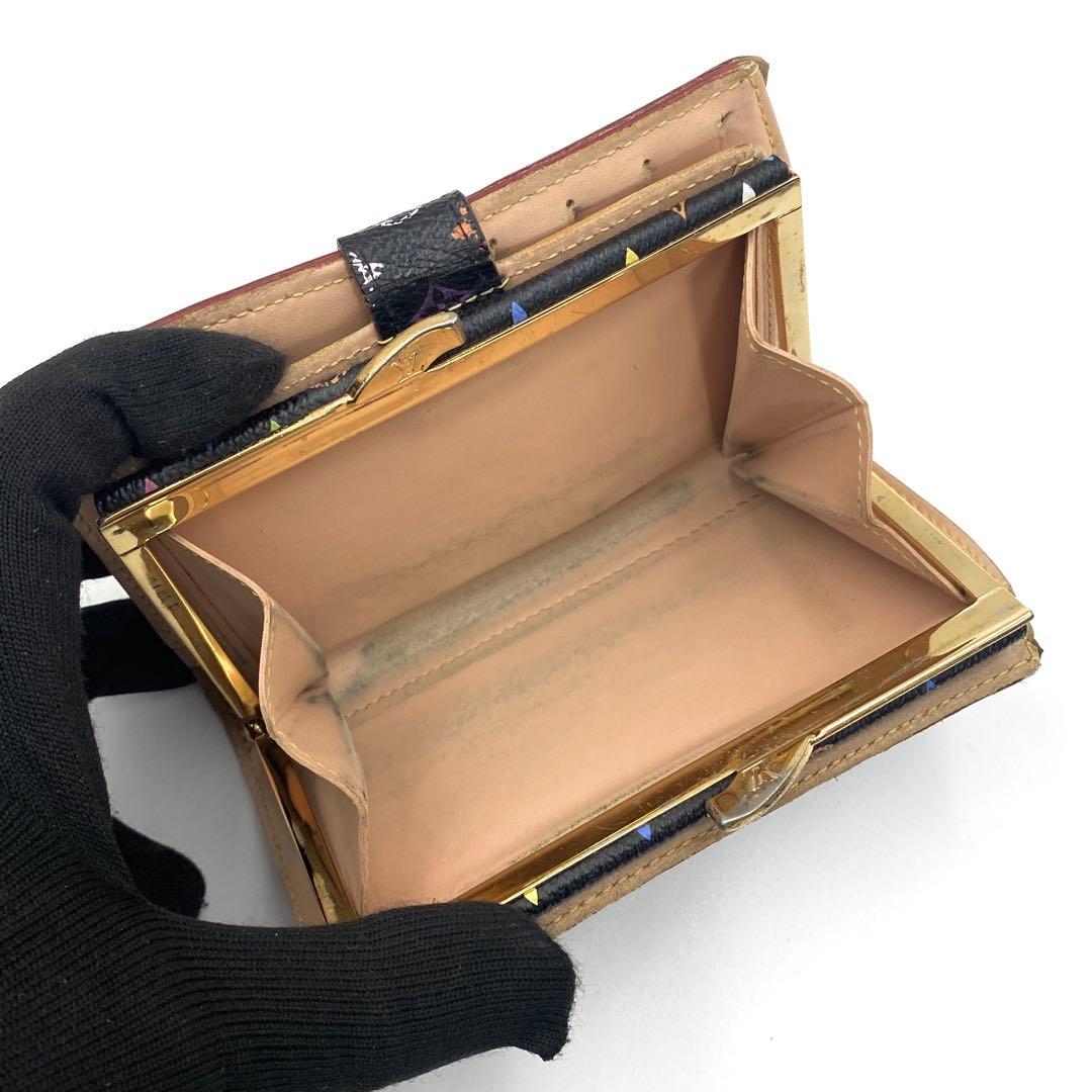 ルイヴィトン モノグラム マルチカラー ポルトフォイユ ヴィエノワ ブラック