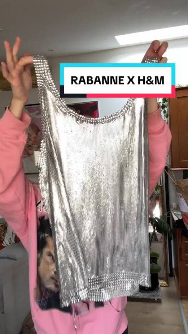 (rabanne ) メタルメッシュベストトップス