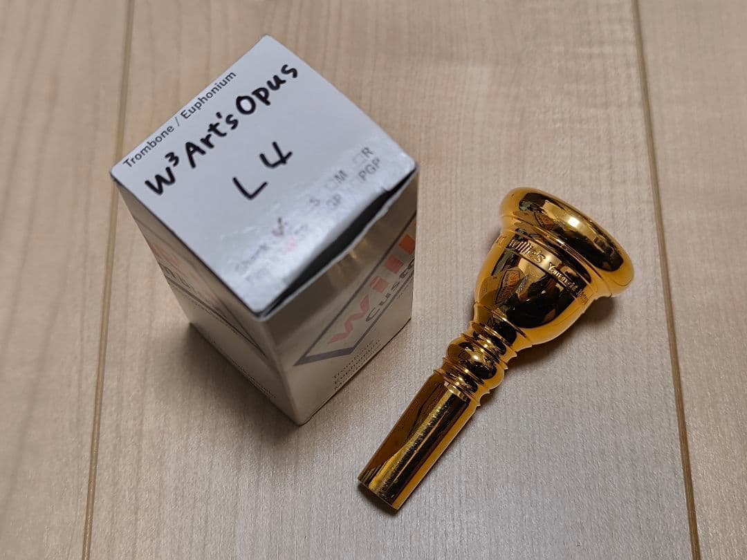 ウィリーズ W3 Art's Opus L4 GPトロンボーンマウスピース 太管