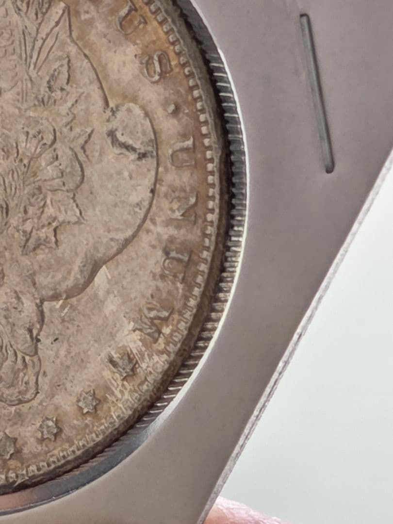 アメリカ合衆国　モルガンダラー銀貨　1900 O　ダイクラッシュ(極印破損)