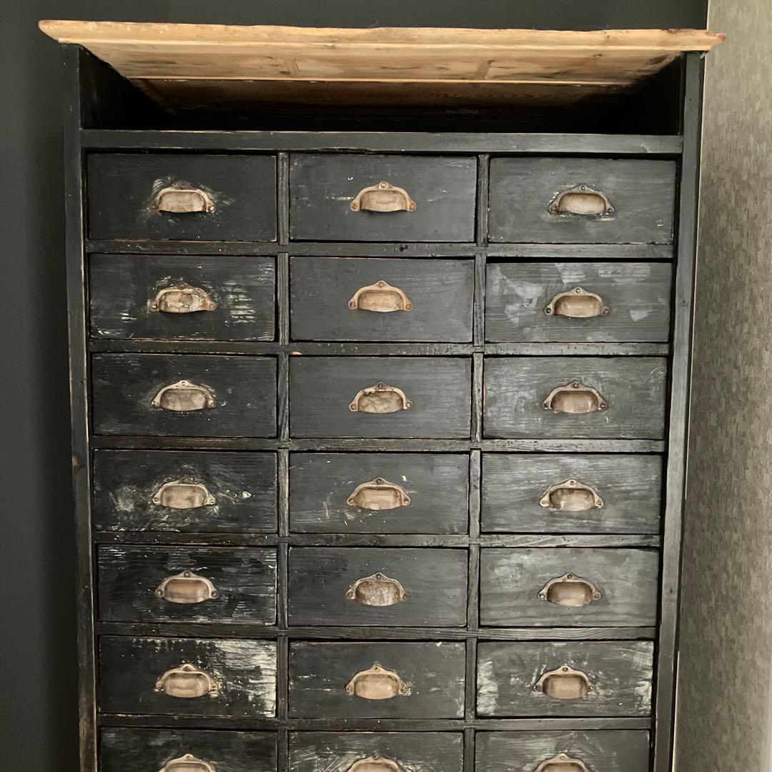 フランス アンティーク シェルフ ウッドラック キャビネット インダストリアル