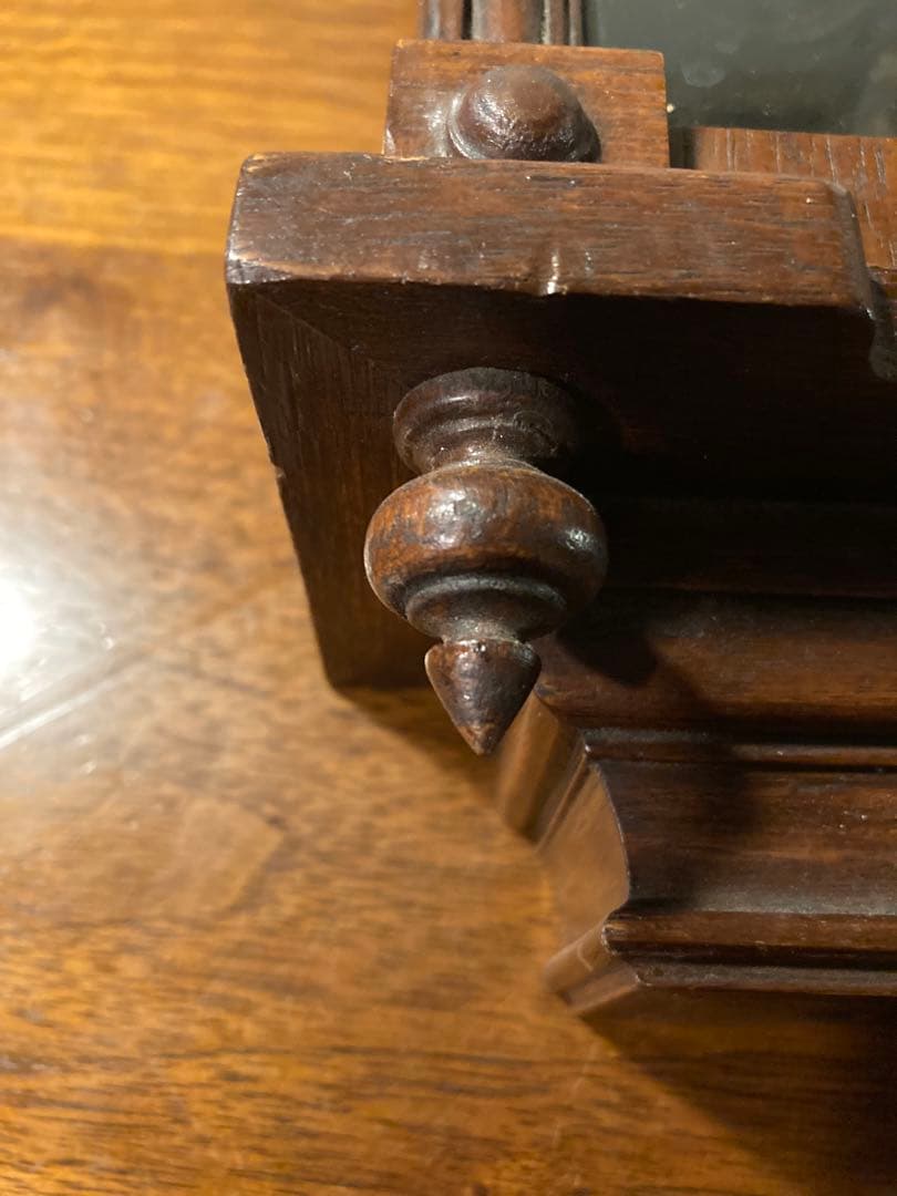 ユンハンスモデル　(極レア)小型サイズ 柱時計です。(文字盤ホーロー)