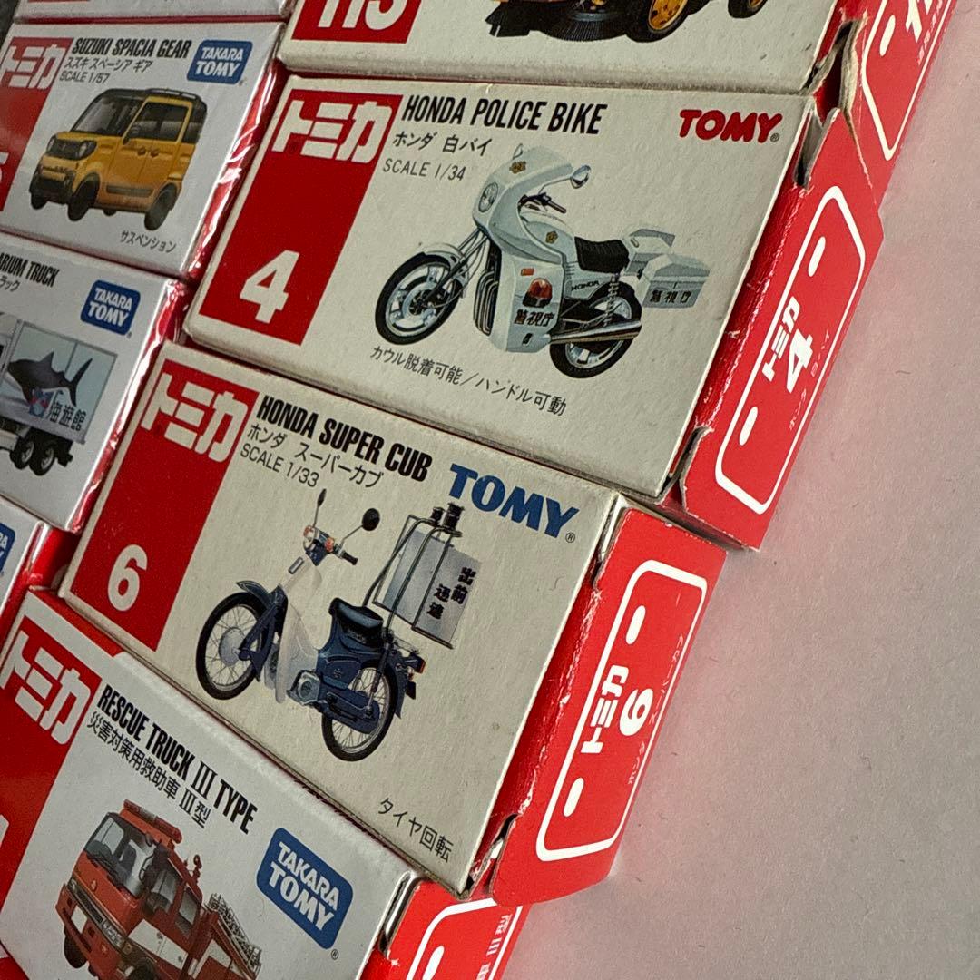 トミカ 新品・使用品混在 まとめ売り 12台 除雪車 白バイ カブ 救急