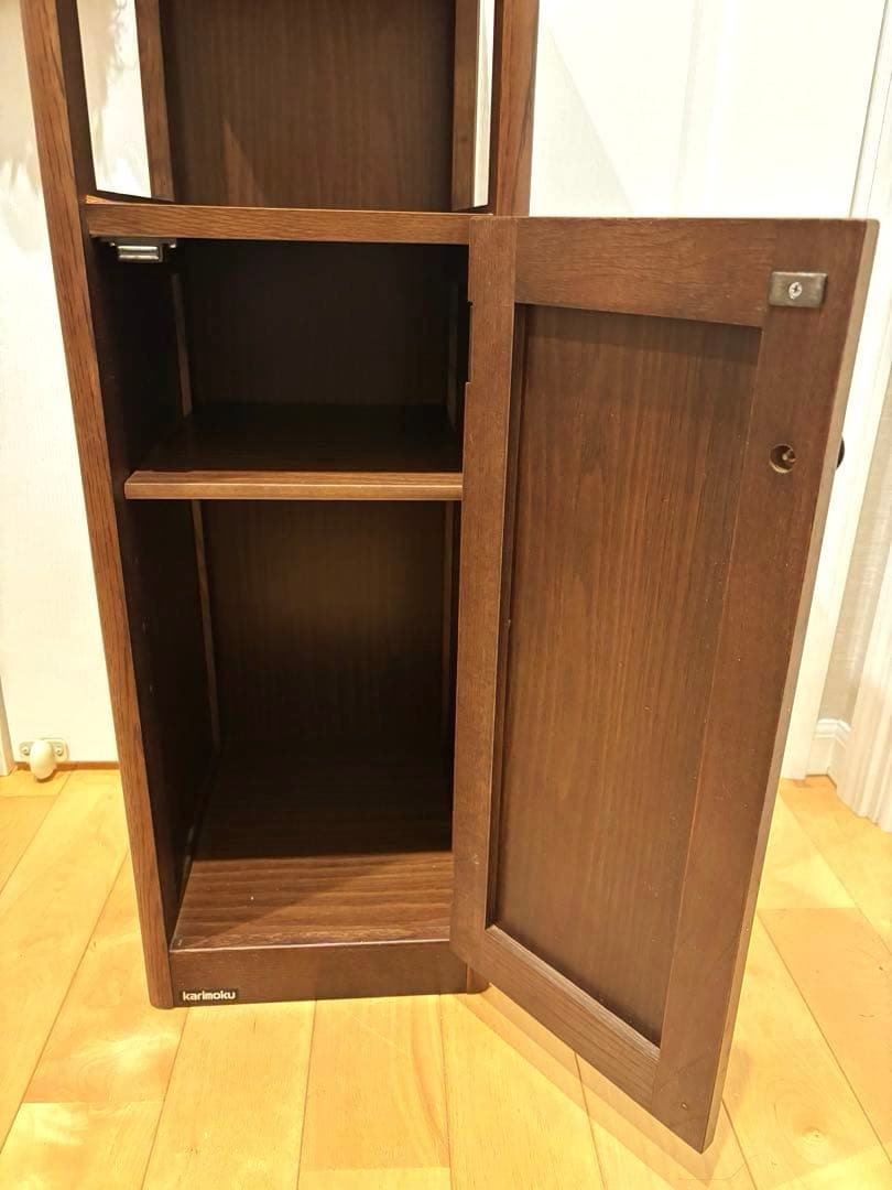 karimoku カリモク　木製 収納家具 ブラウン　アンティーク　レトロ