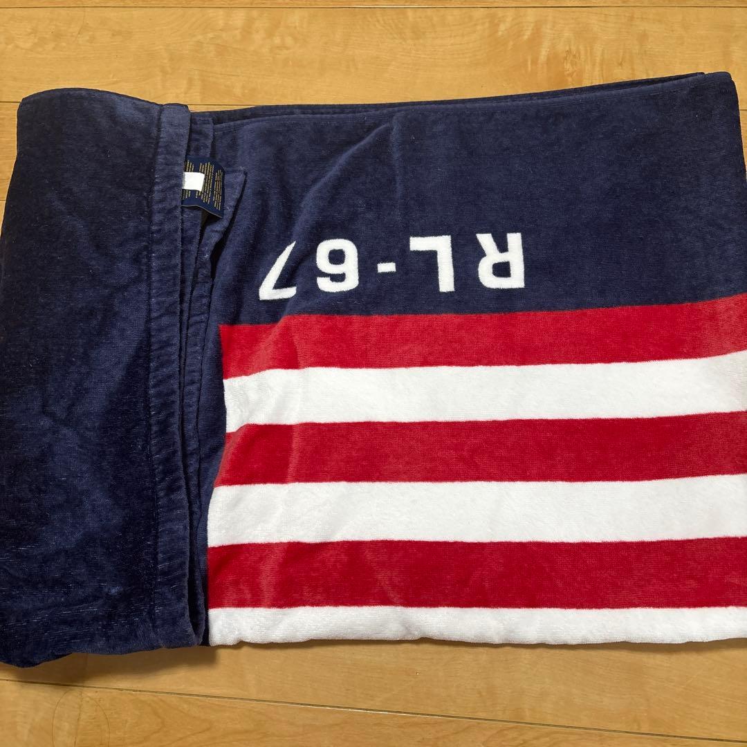 ポロ ラルフローレンUSAFLAG ビーチタオル 大判 バスタオル　タオルケット