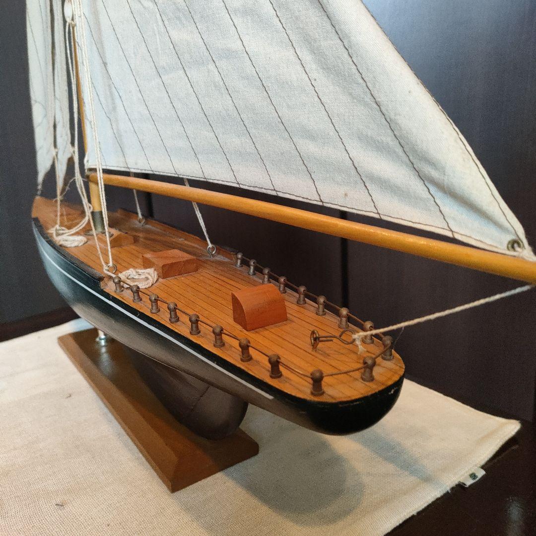 ⭐️ENDEAVOUR 帆船模型エンデバー完成品 船長付き インテリア オブジェ