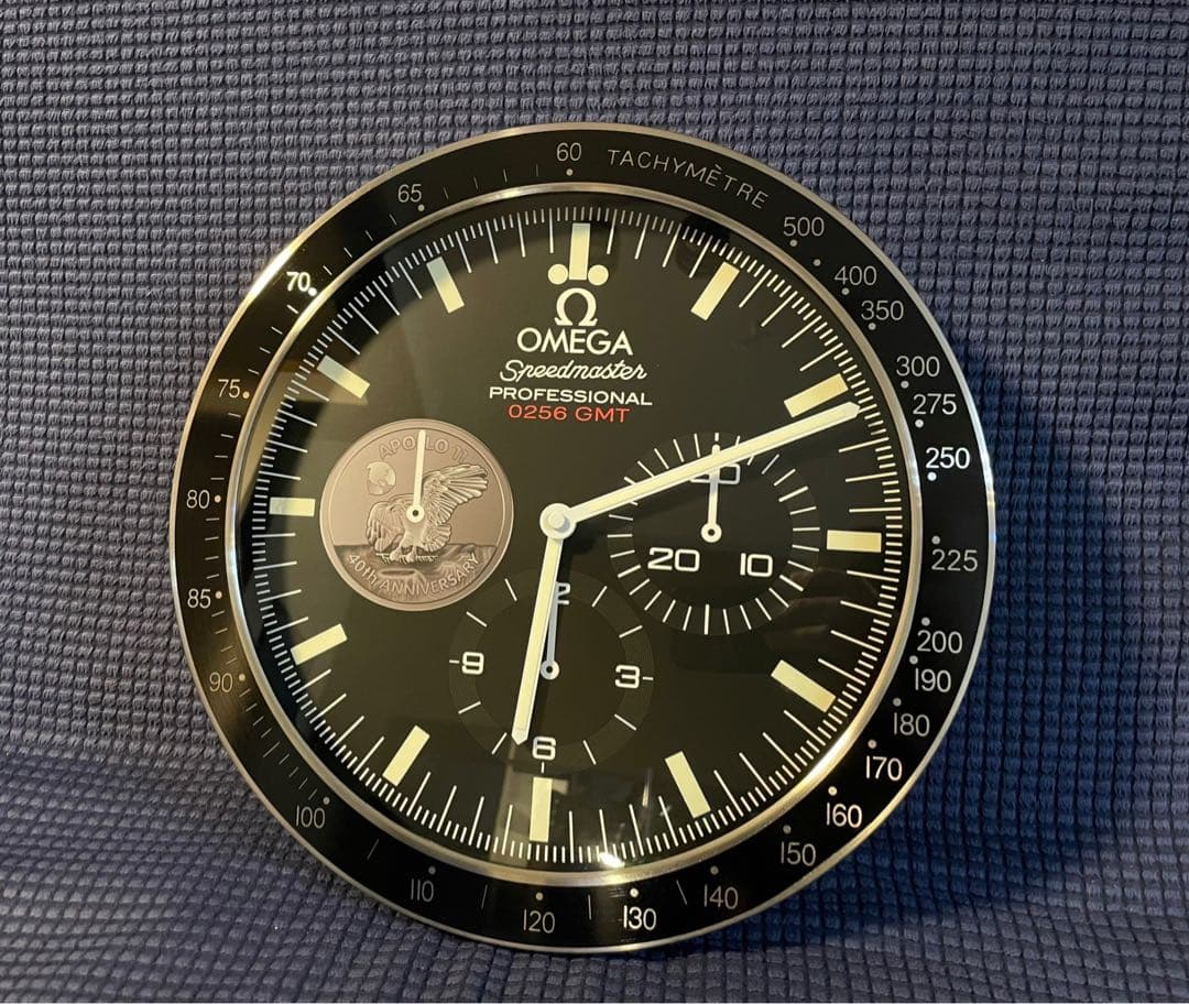 ★nonmi★壁掛け時計オメガスピードマスターアポロ11号40周年モチーフ