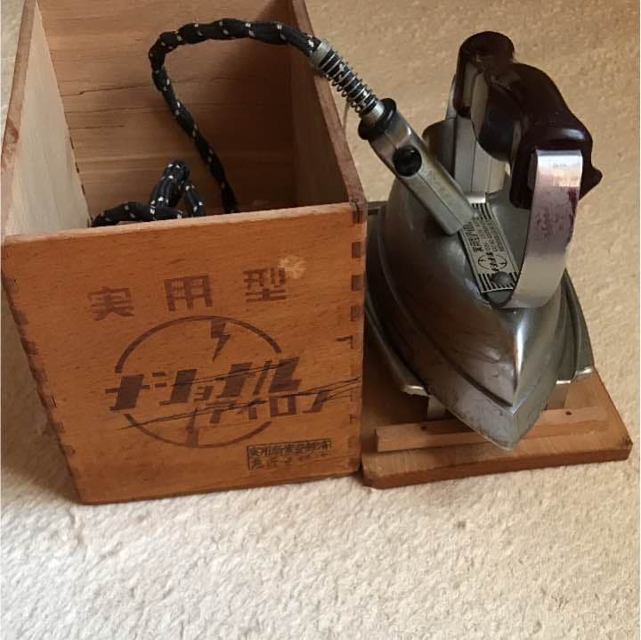 レトロ ナショナル 実用型アイロン 箱付き