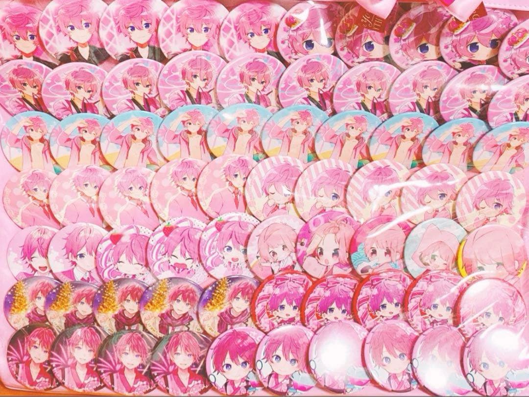 すとぷり さとみくん 缶バッジ 痛バッグ