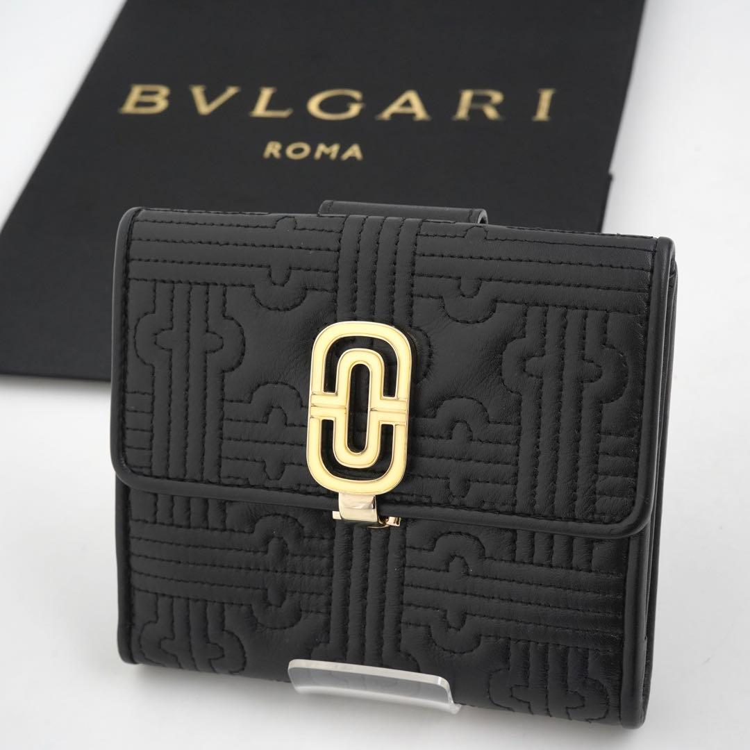 ✨未使用展示品✨　BVLGARI ミニ財布　パレンテシ　Parentesi 黒色