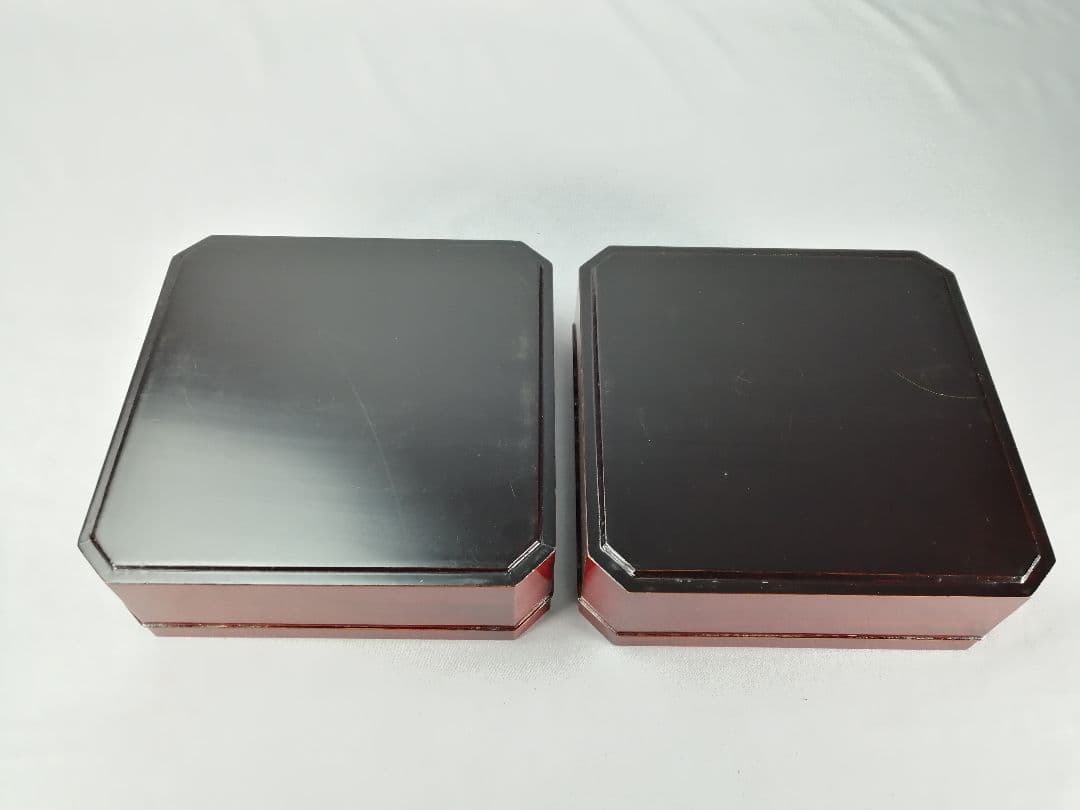 【茶事具】塗師岸信卿、指物師利斎造　和休好縁高　主菓子　漆器　菓子器201