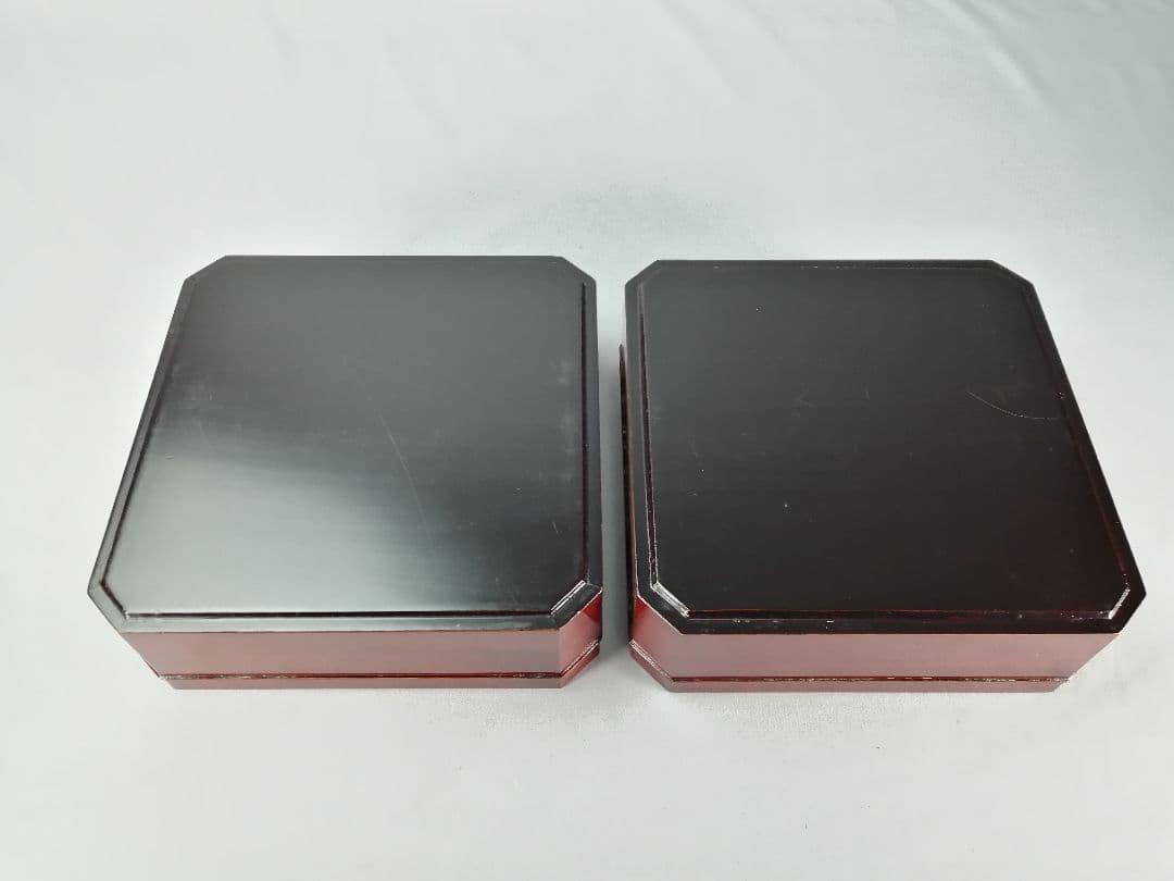 【茶事具】塗師岸信卿、指物師利斎造　和休好縁高　主菓子　漆器　菓子器201