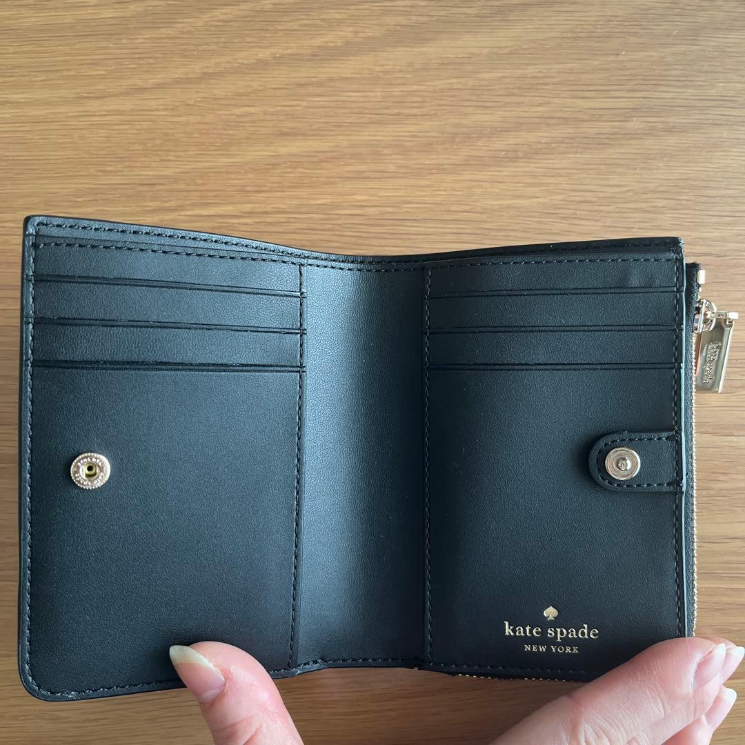 ケイトスペード スペードフラワースモールL-ジップ ウォレット 二折り財布