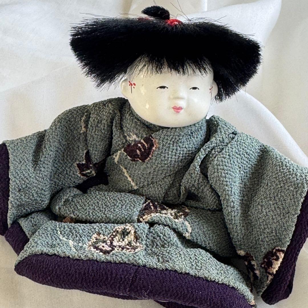 御所人形　わらべ男の子　身長12cm五代目光宝作　吉野光宝