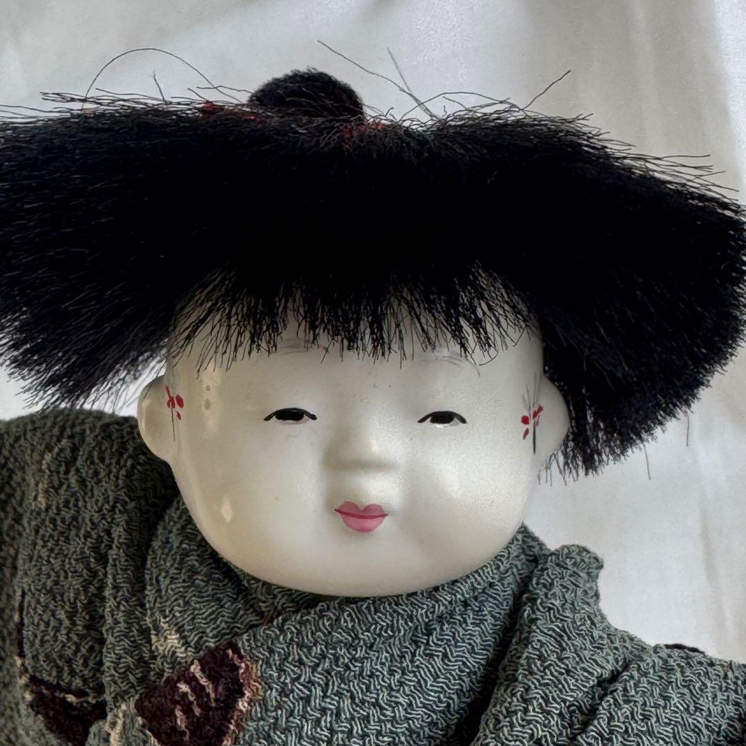 御所人形　わらべ男の子　身長12cm五代目光宝作　吉野光宝
