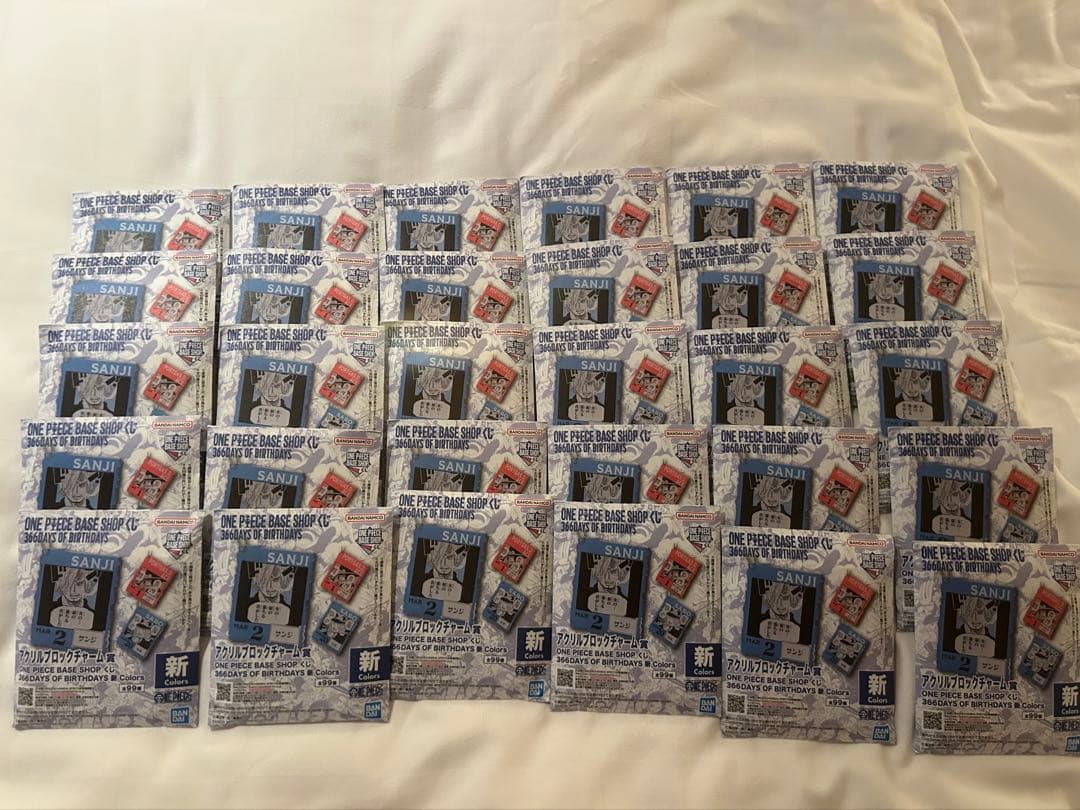 一番くじ ワンピース ベース ショップ アクリルブロックチャーム 30個セット