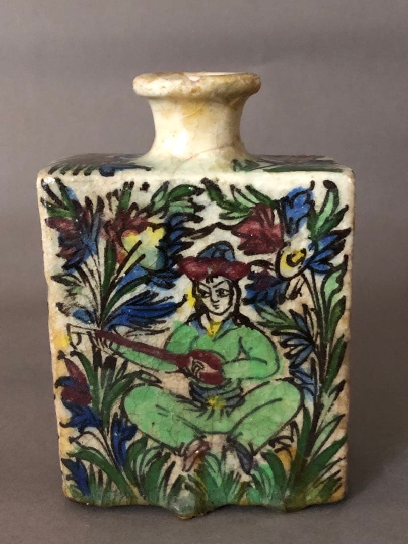 ペルシャ陶器　アンティーク壺　骨董