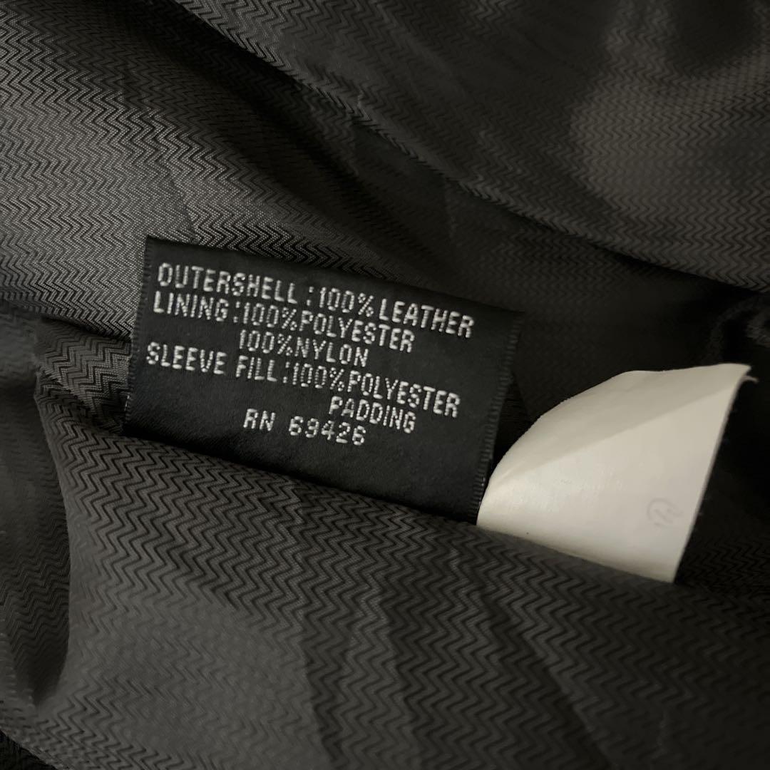 レザージャケット 本革 シングルライダース ブルゾン ブラック