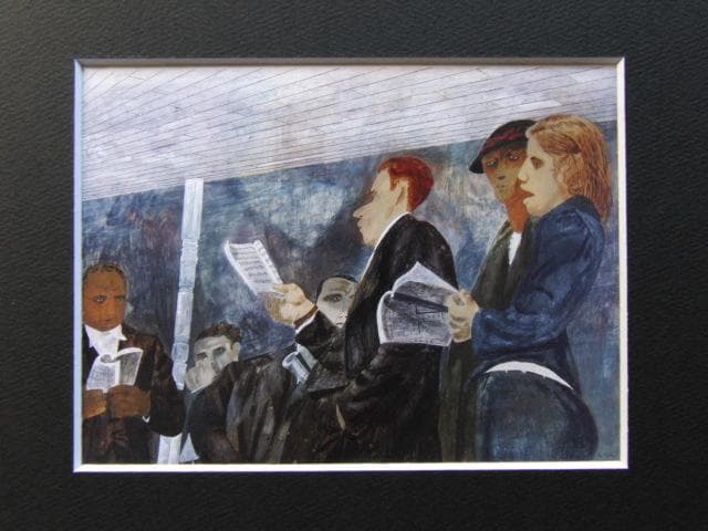 ベン・シャーン、「イエスを讃える歌」、希少画集画、新品高級額・額装付き