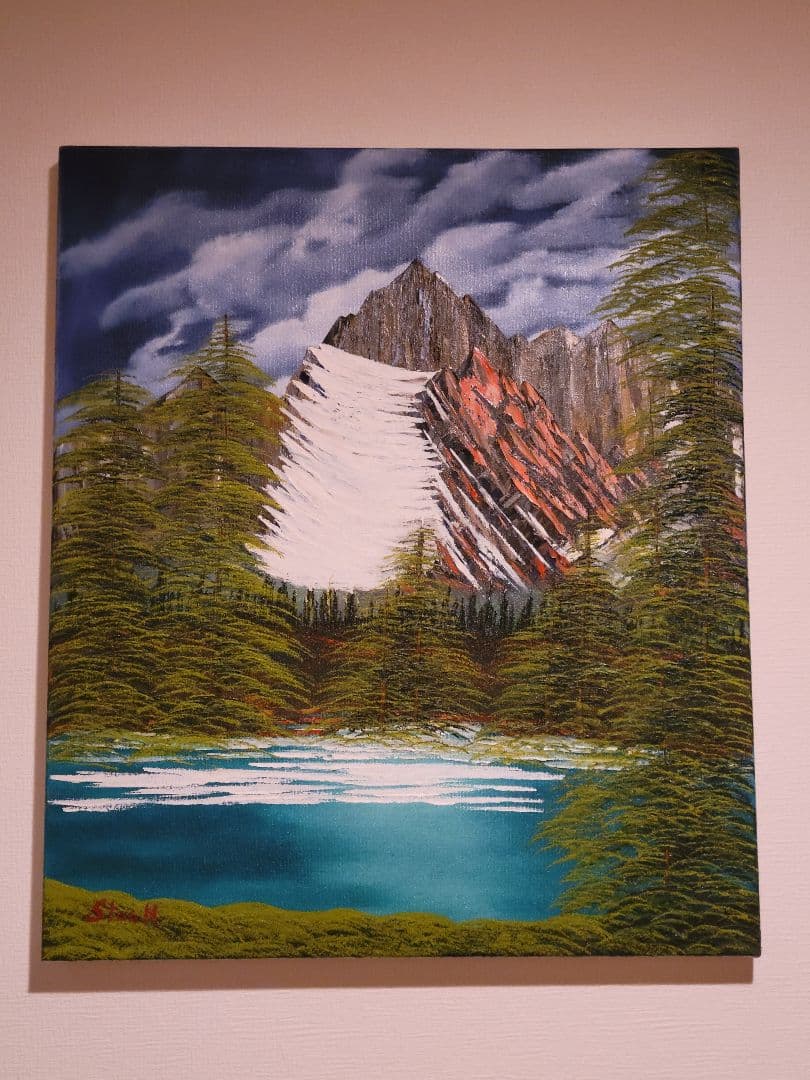 絵画 Lone Mountain