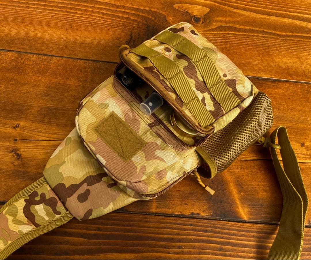 クワガタ採集セット　camo柄　オリジナル掻き出し棒　デジタルノギス　採集ケース