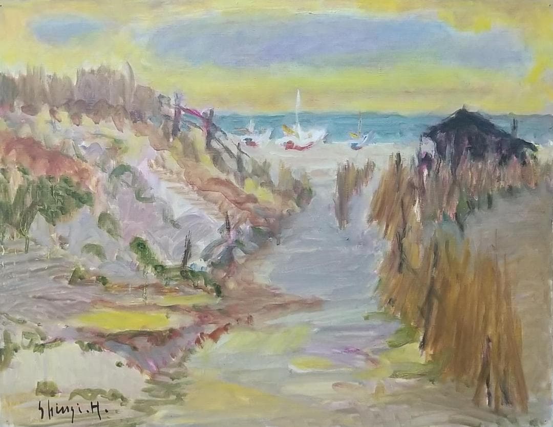 「湘南の午後」P10 油絵 絵画