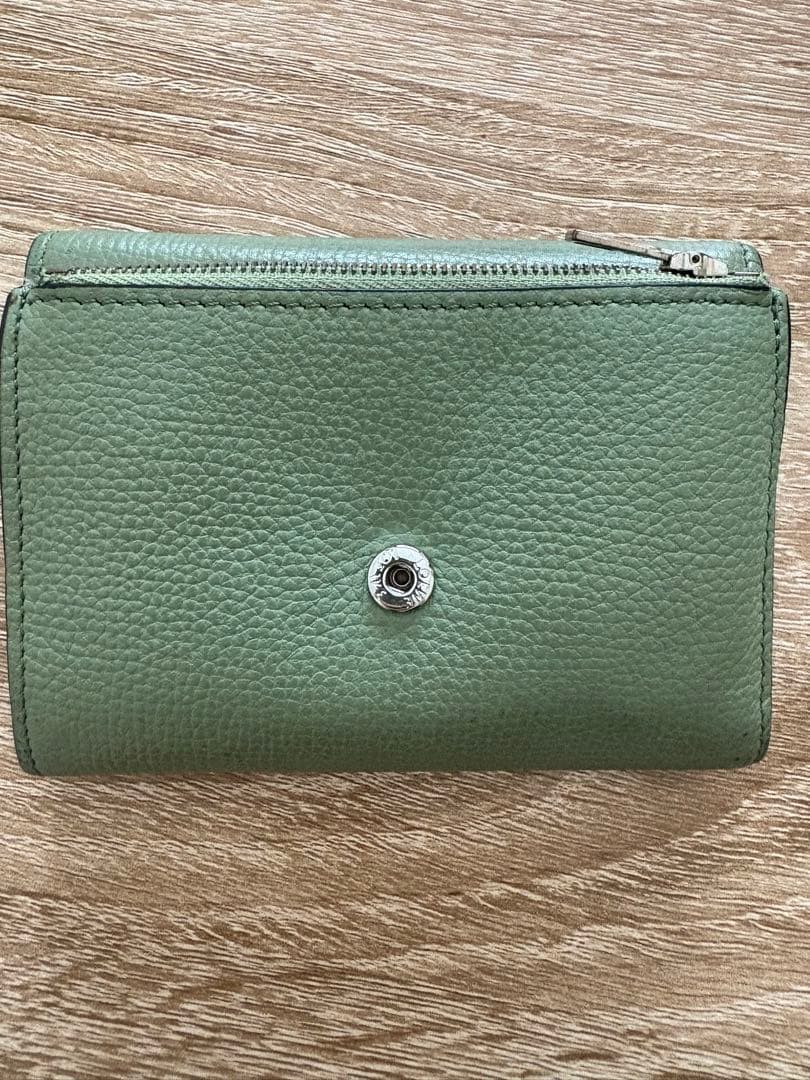 ロエベ　財布　アナグラムバーティカルウォレット　三つ折りローズマリー