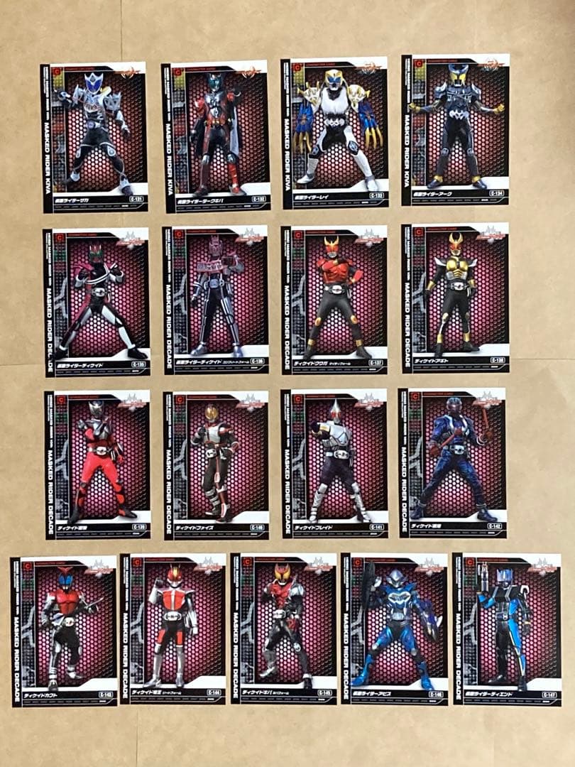 平成仮面ライダー10thトレカ　キャラクターカード　全147種コンプ