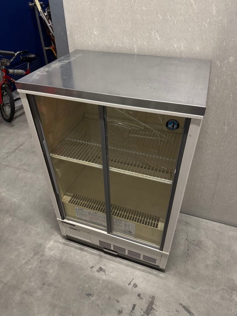 送料込 昭和レトロ ホシザキ小型空冷式ショーケース SSB-63AT形