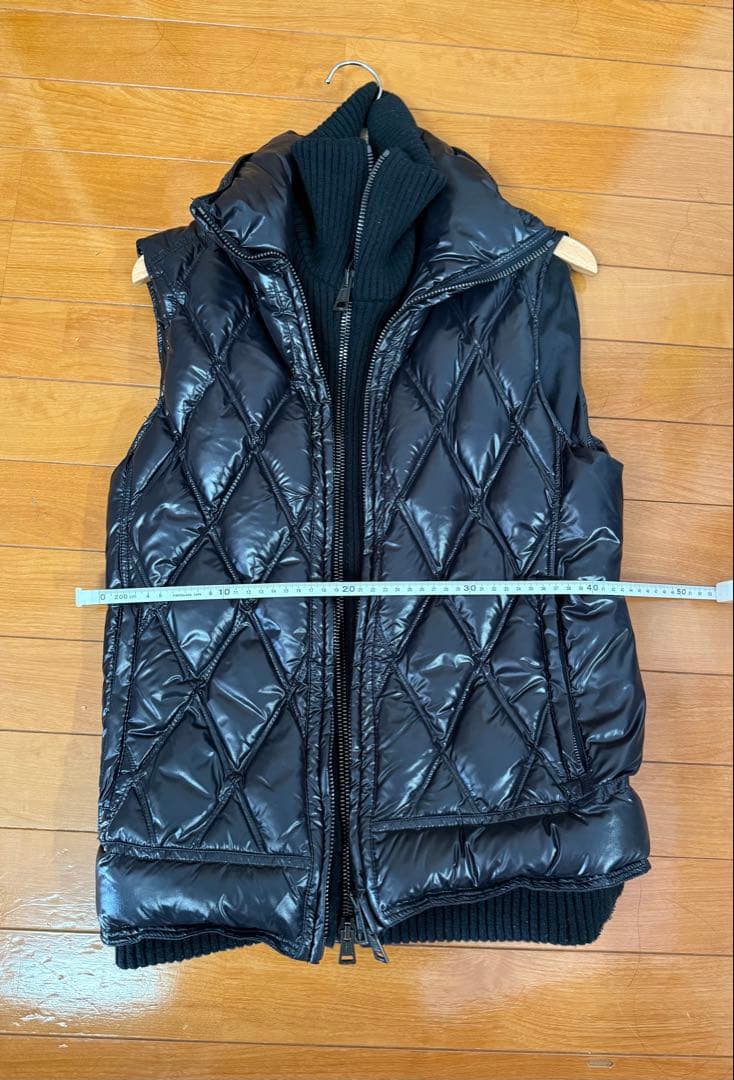 【AKM】ダウンベスト-ナイロンダイヤキルト