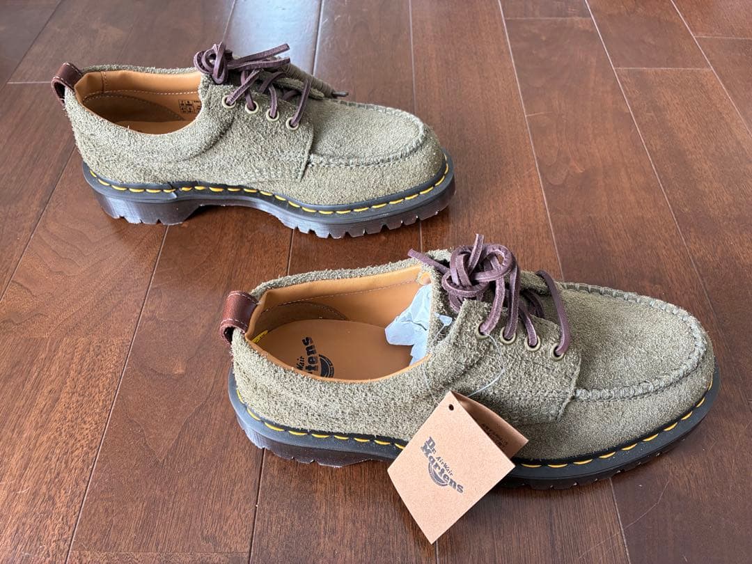 靴 Dr.Martens Lowell \"Olive/Dark Brown\"