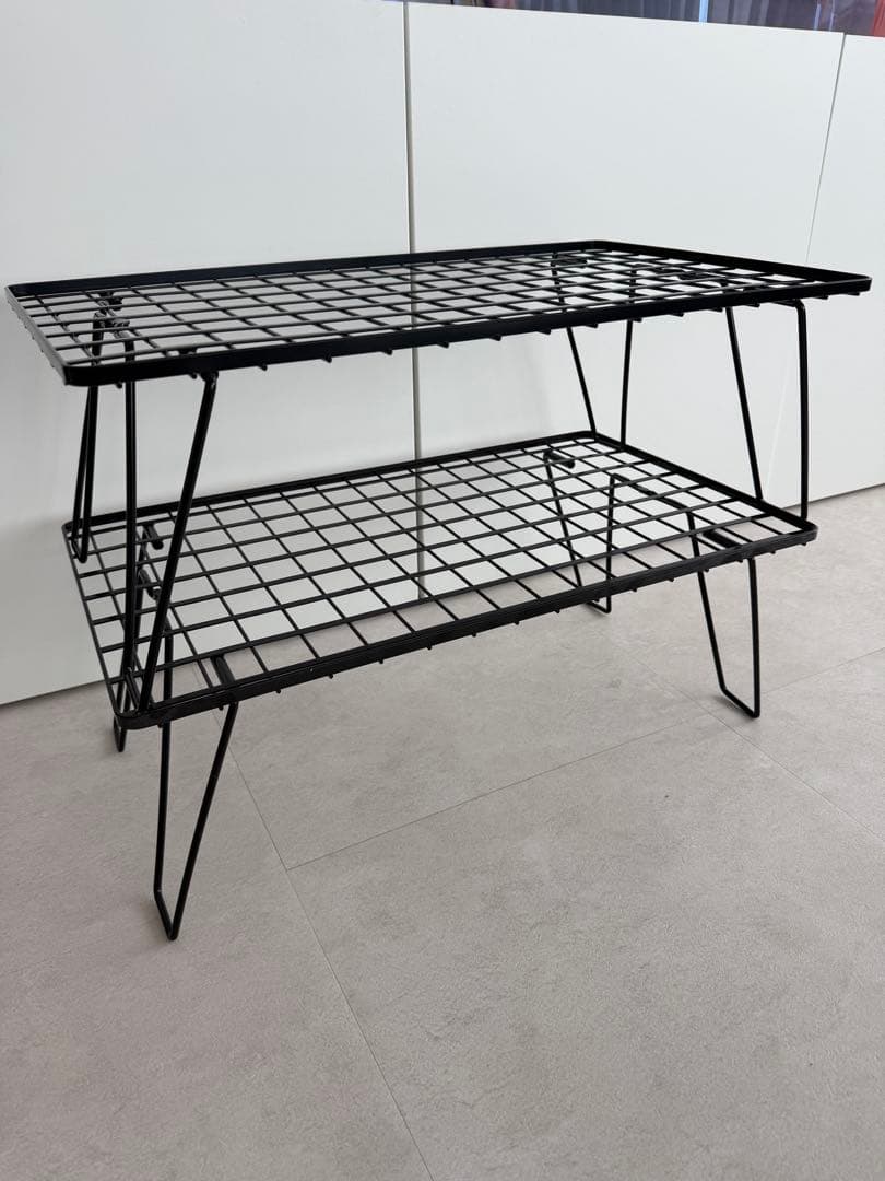 ユニフレーム フィールドラック ブラック アウトドア キャンプ テーブル