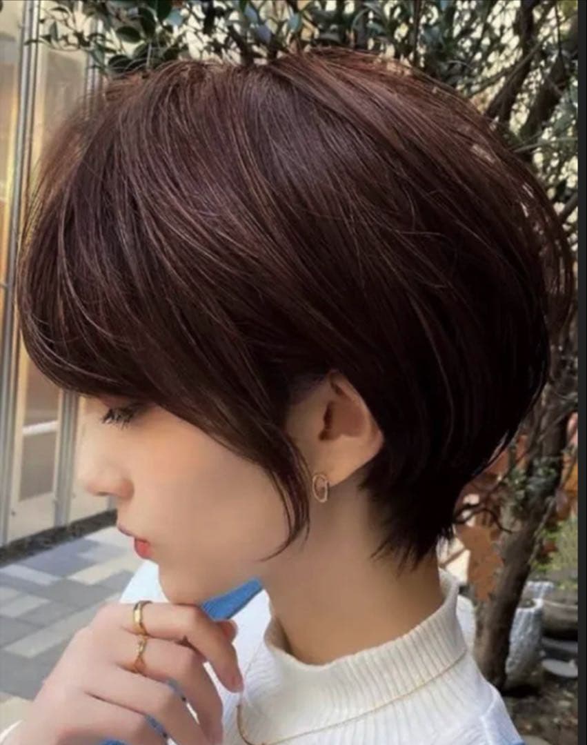 まこ様☆気品人毛100% ショートwig ウィッグBZ20
