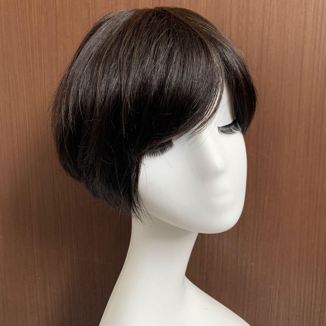 まこ様☆気品人毛100% ショートwig ウィッグBZ20
