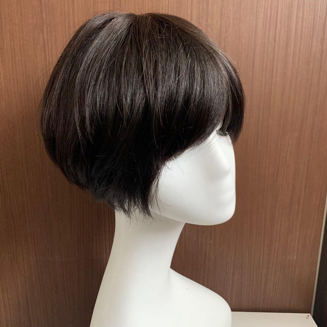まこ様☆気品人毛100% ショートwig ウィッグBZ20
