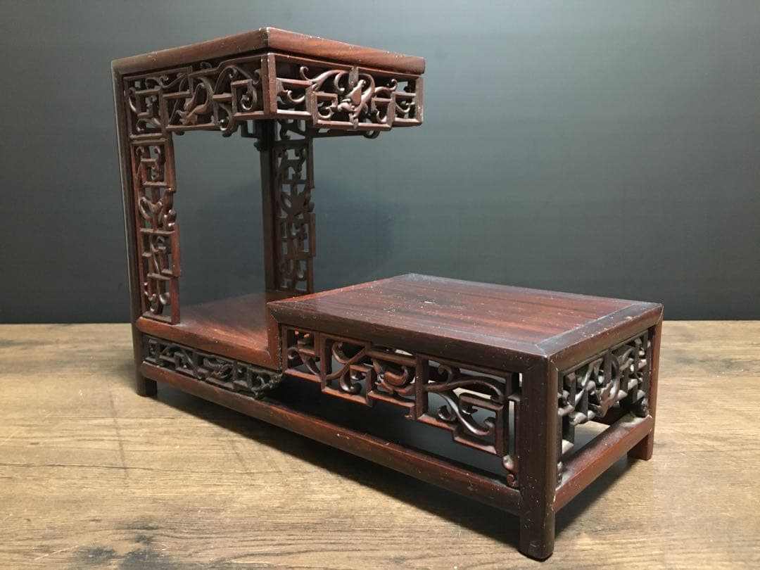 骨董　時代物　花台飾台