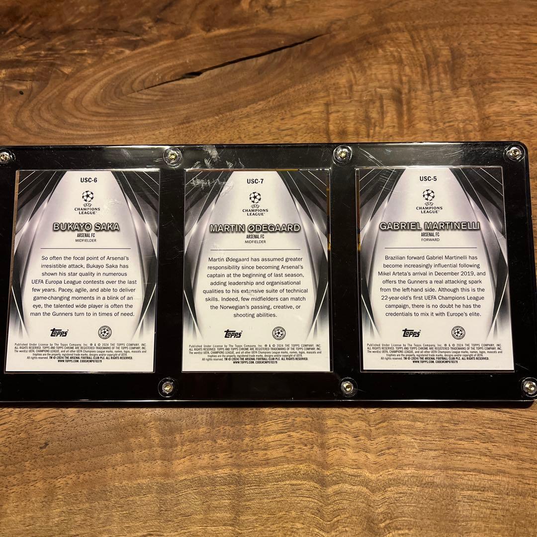 topps ultimate stage ウーデゴール　サカ　マルティネッリ