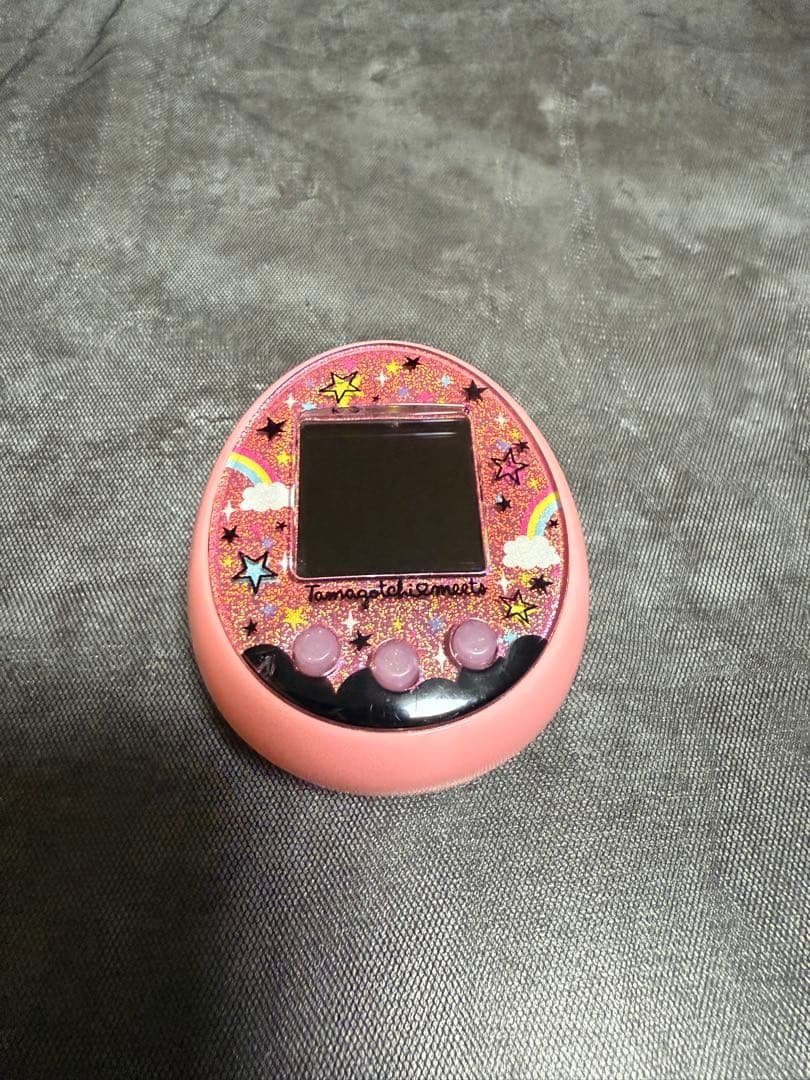 【希少カラー動作確認済】たまごっちみーつ ピンク／レインボースター柄／箱なし