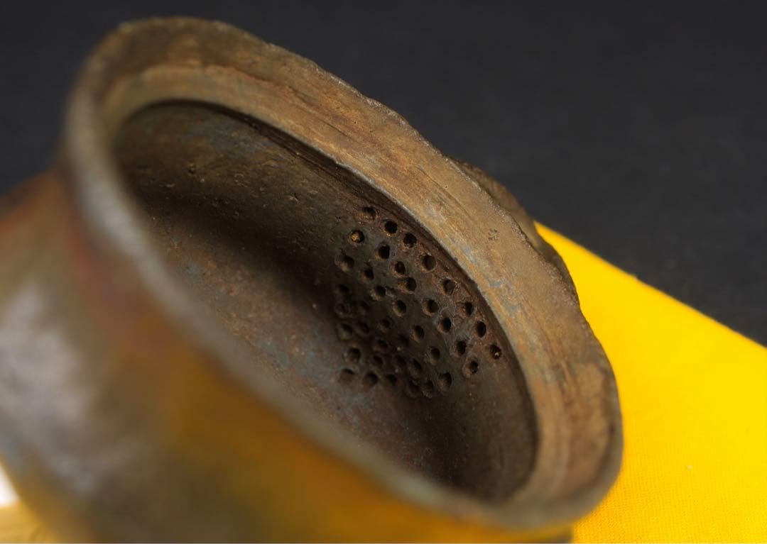 備前焼 森宝山作 宝山 希少 手造松の実摘み 宝瓶 急須