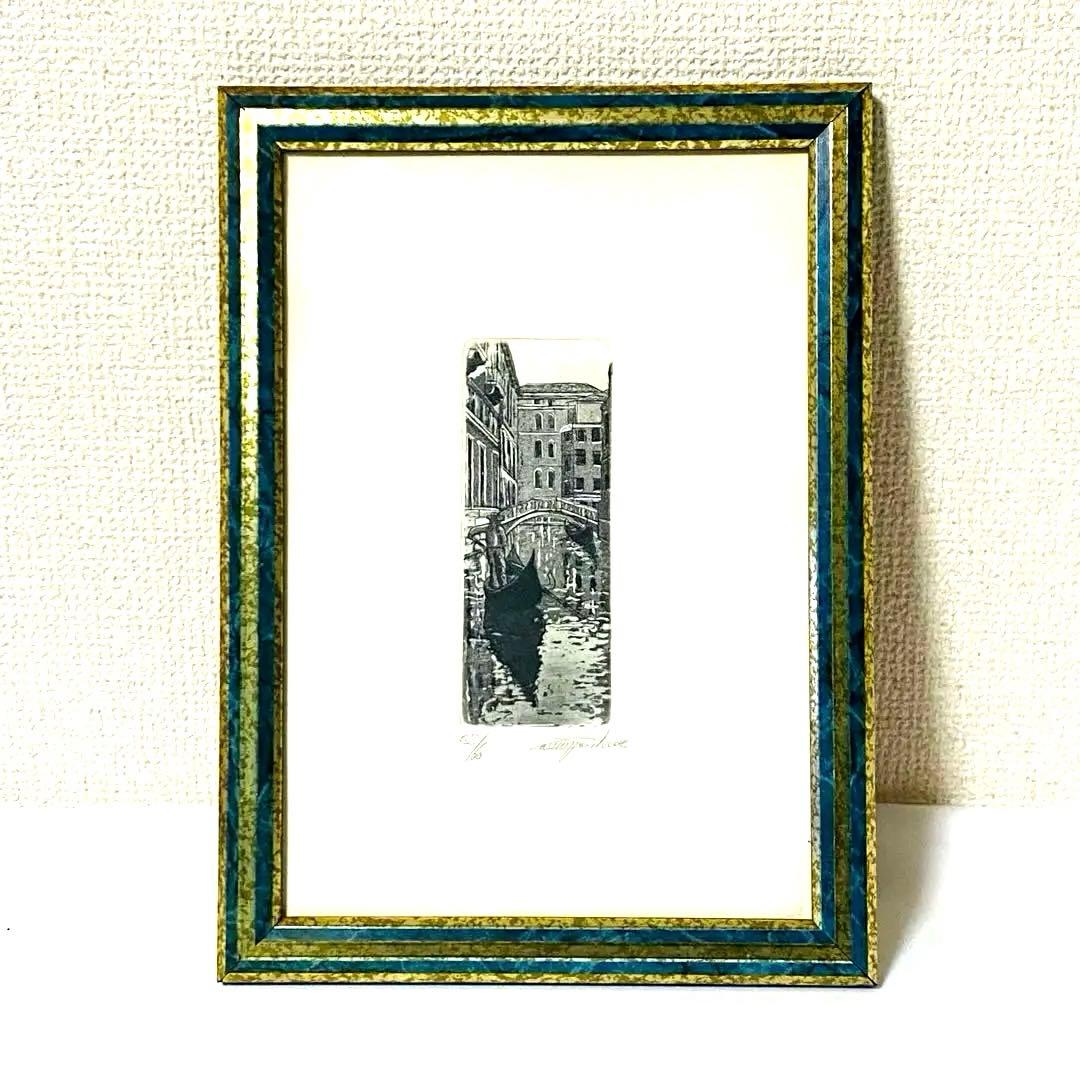 silvio cannizzo 絵 絵画 リトグラフ イタリア ヴェネツィア風景