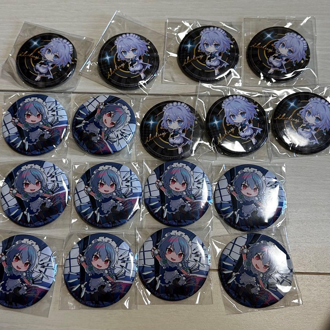 東方project 十六夜咲夜　缶バッジ