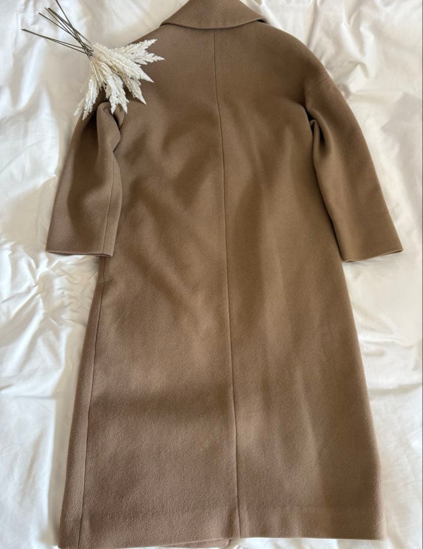 プルミエアロンディスモン　マンテコ　ロングチェスターコート　キャメルカラー　M