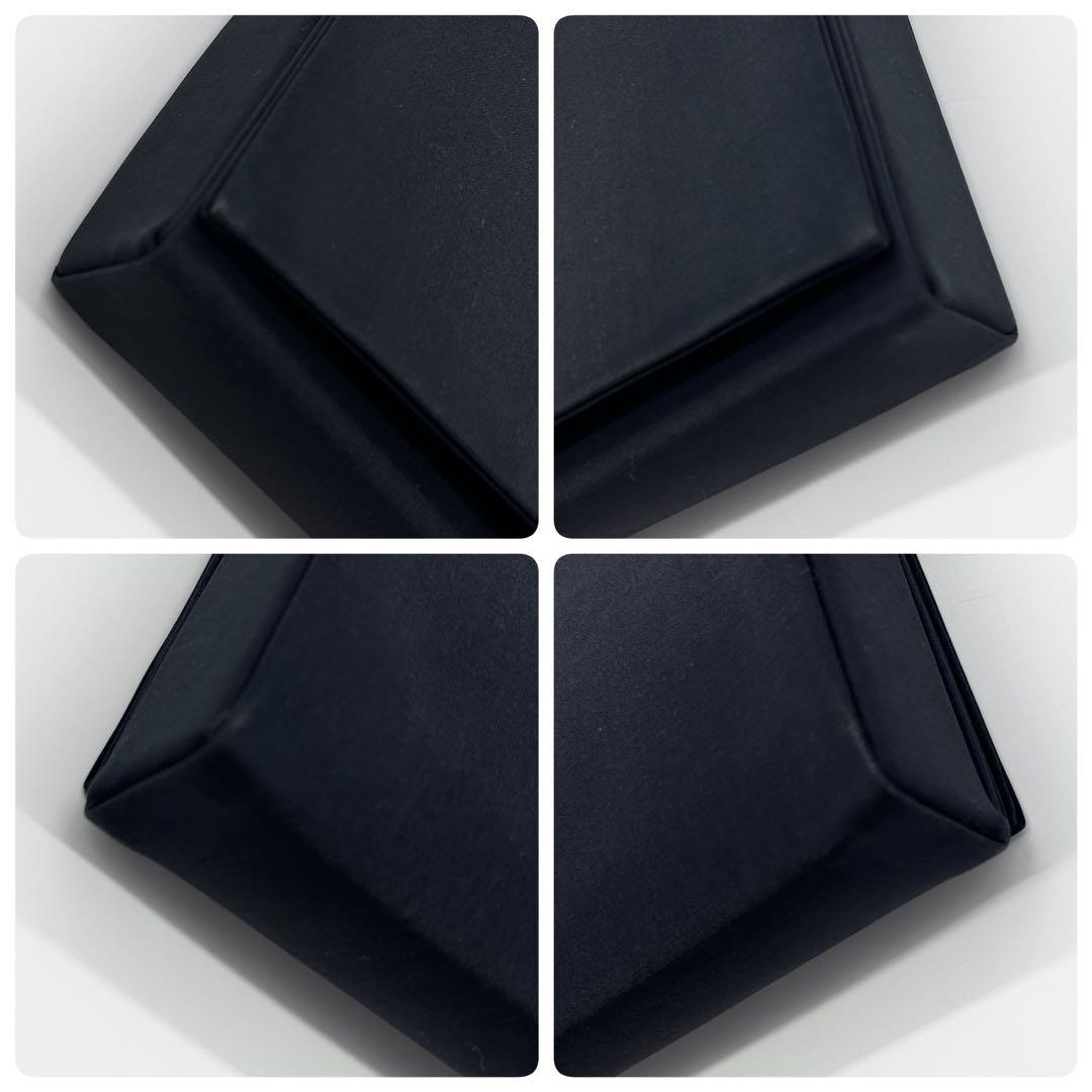 C71 極美品 FOXEY ブラックフォーマル ハンドバッグ 2way 黒